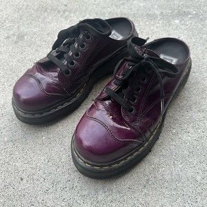 DOC DR. MARTENS 90's Mule Clog Slip On Slides Size 8 9936 shoes purple uk6 us8